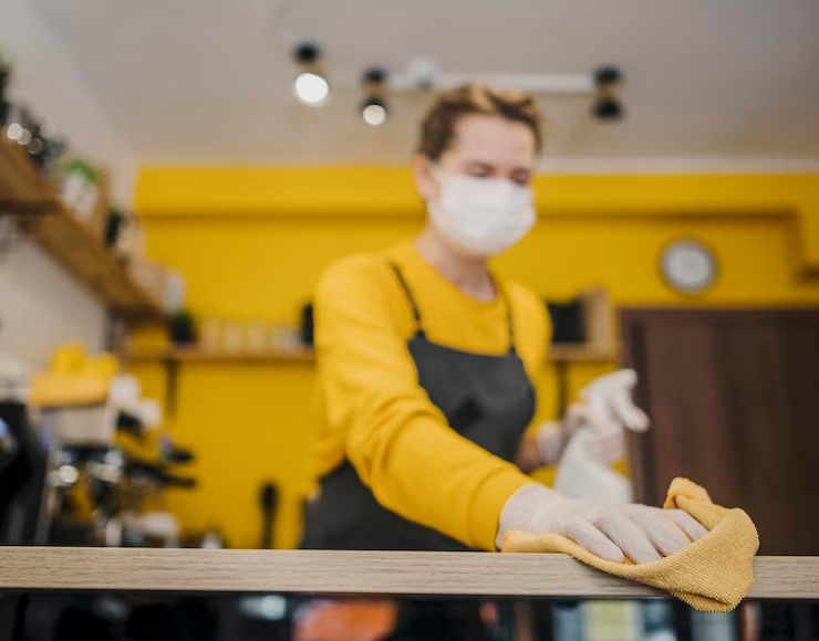 Image illustrating commercial cleaner in New York
